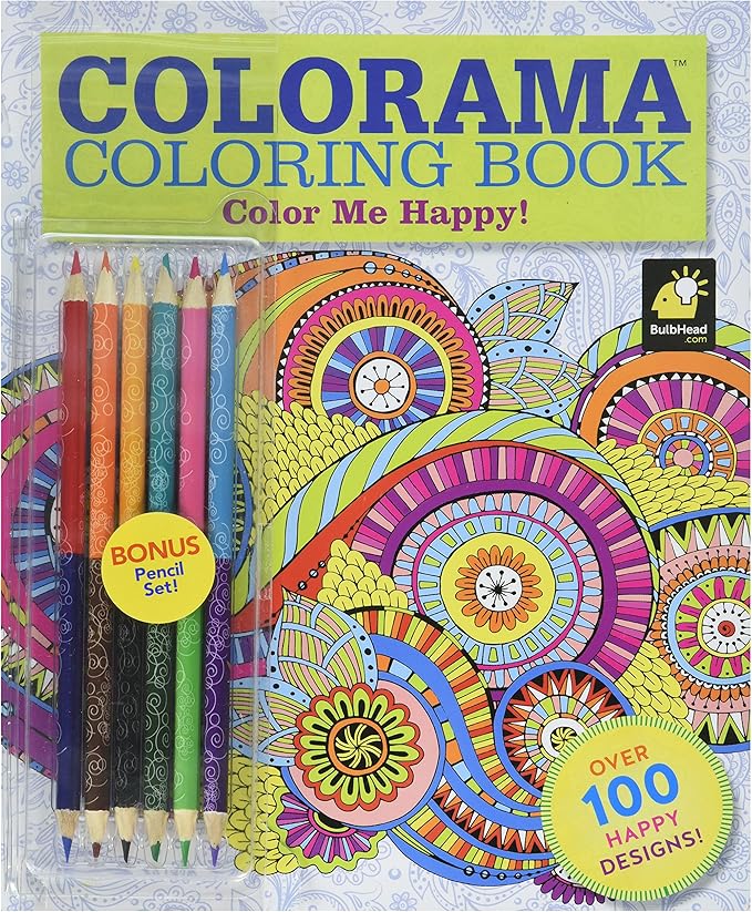 Colorama Coloring Book Color Me Happy Arts, Crafts & Sewing