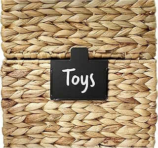 Sponsored Ad - Lulalu Black Stacking Label Clips for Bins and Baskets. Movable Label for Stacking and Labeling Bins and Ba...