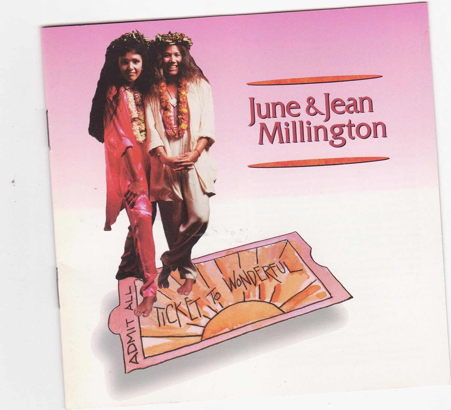 June & Jean Millington (Fanny is a band) Ticket to