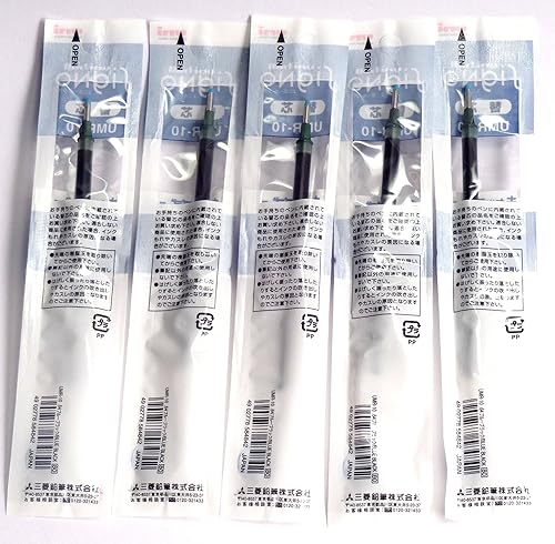 Miniatura 2 de Uni-Ball Signo Broad Point Gel Impact Pen - Recambios de tinta azul y negra, 0.039 pulgadas, juego de 5 (importación de Japón) [Paquete original de