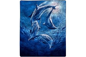 Lavish Home Heavy Fleece Dolphin Dreams Blanket