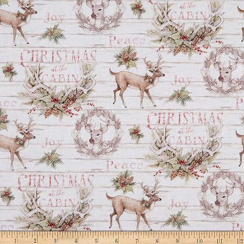 Springs Creative Christmas at The Cabin blanco, tela de The Yard