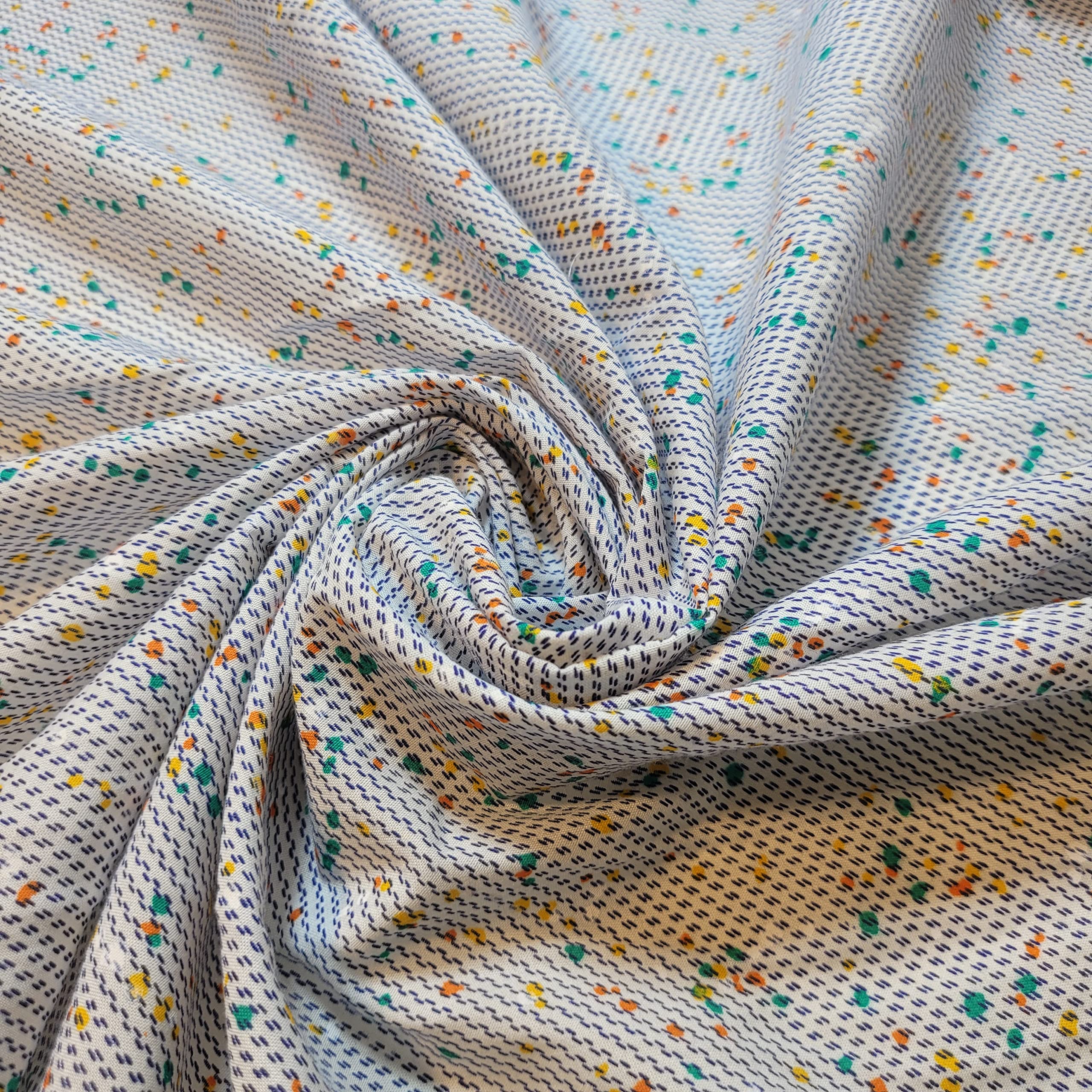 100% Cotton Vintage Novelty Floral Dress Material Craft Quilting Fabric - Perfect for Sewing Projects and Dress Making - Cotton Fabric by The Metre Clearance 44" (Melange Multi 2)