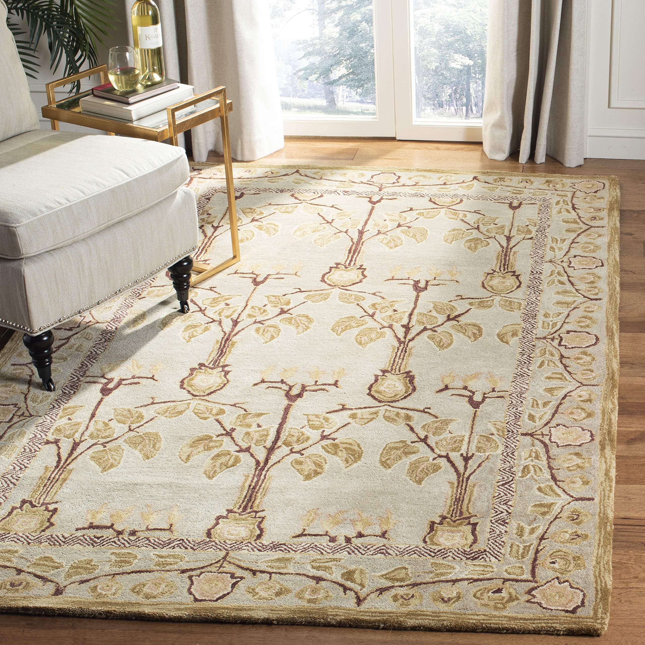 Safavieh Anatolia Läufer Aus Wolle, Handgefertigt, 70x30 Cm, Elfenbein & Gold - Orientalischer Teppich