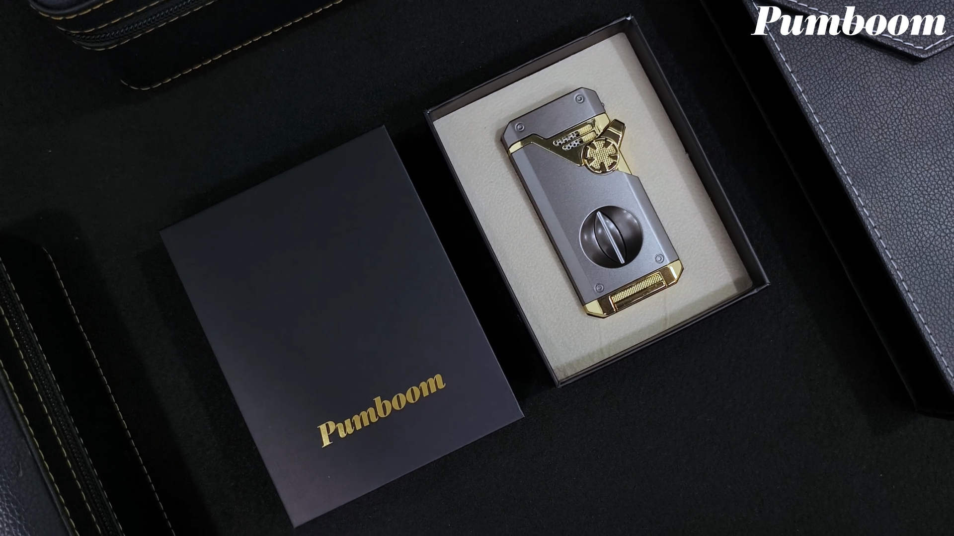 Encendedor de antorcha 4 jets con accesorio multifunción miniatura 7