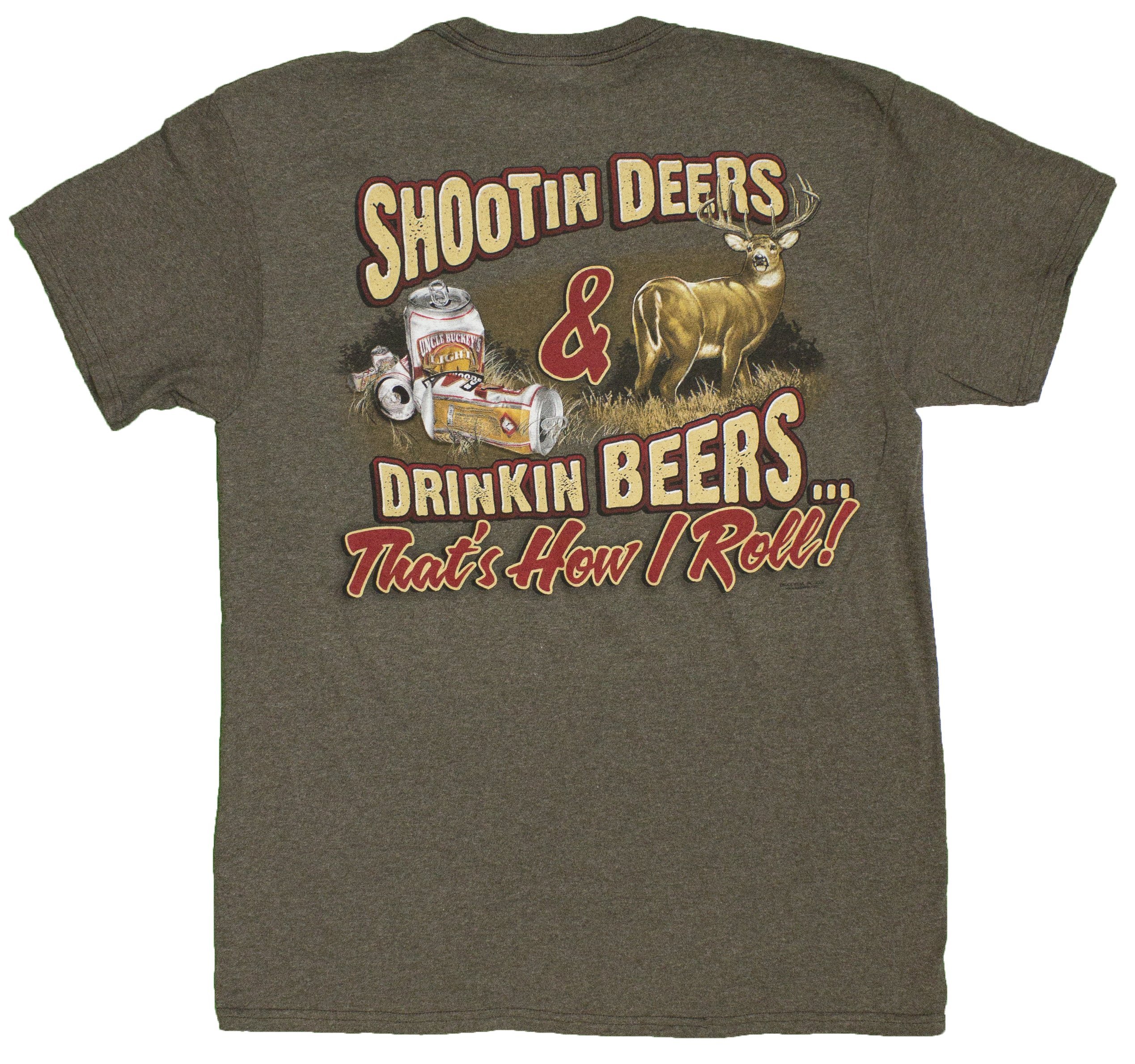 Buck Wear Inc. How I Roll Deer Short Sleeve Tee