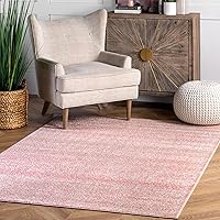 Vista 101 de nuLOOM 2x8 Alfombra de Área Blythe Marroquí, Negro y Blanco, Diseño Bohemio Desvanecido, Resistente a Manchas, Para Dormitorio, Comedor, Sala