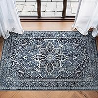 Vista 48 de Bloom Rugs - Alfombra caminera Caria lavable, antideslizante, de 3,05 m, color marfil/gris/caramelo tradicional, para entrada, pasillo, baño