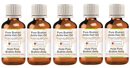 Greenwood Essential Pure Brahmi Amla Hair Oil Natural Therapeutic Grade
