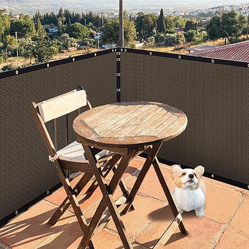 Miniatura 10 de Valla de privacidad resistente de 3 x 16.4 pies, cubierta de red de malla de bloqueo del 90% para jardín, pared, valla de eslabones de cadena (negro)