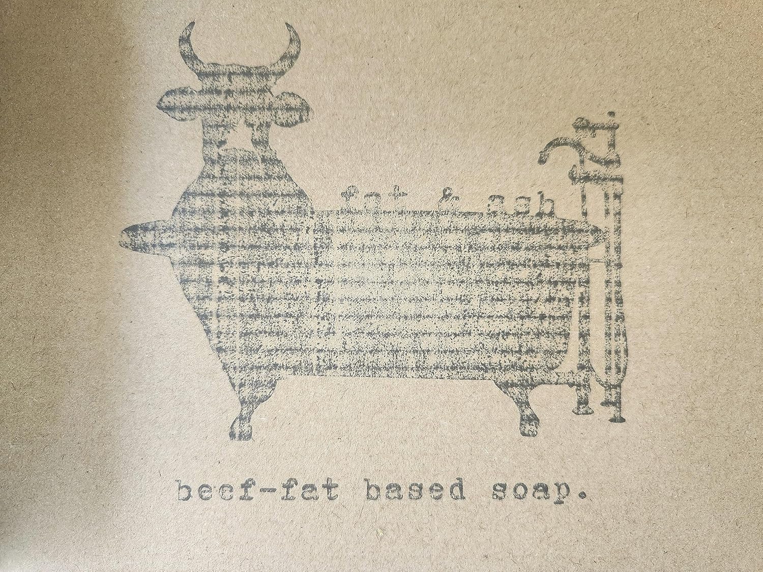 fat & ash Beef Tallow Soap Bar (4 Pack) - VERY SIMPLE INGREDIENTS - Organic and Moisturizing - Handmade in USA - Family Recipe - Long-Lasting, All-Natural, For Dry Skin