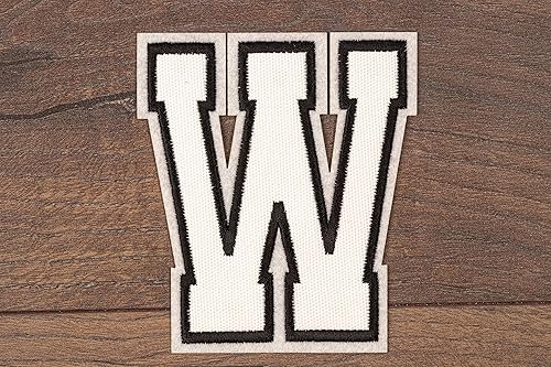 Miniatura 160 de Parches de letras termo-adhesivas de alta calidad – Lindas letras para ropa – Parche universitario para ropa – Letras bordadas de 4 1/2 parches