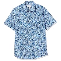 Amazon Essentials Camicia in Popeline a Maniche Corte Regular Fit Uomo