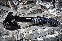Vista 6 de Sheffield 12153 Standoff Tactical Tomahawk con funda, hacha de supervivencia ligera, hacha de supervivencia para acampar, hachas de mano, hacha