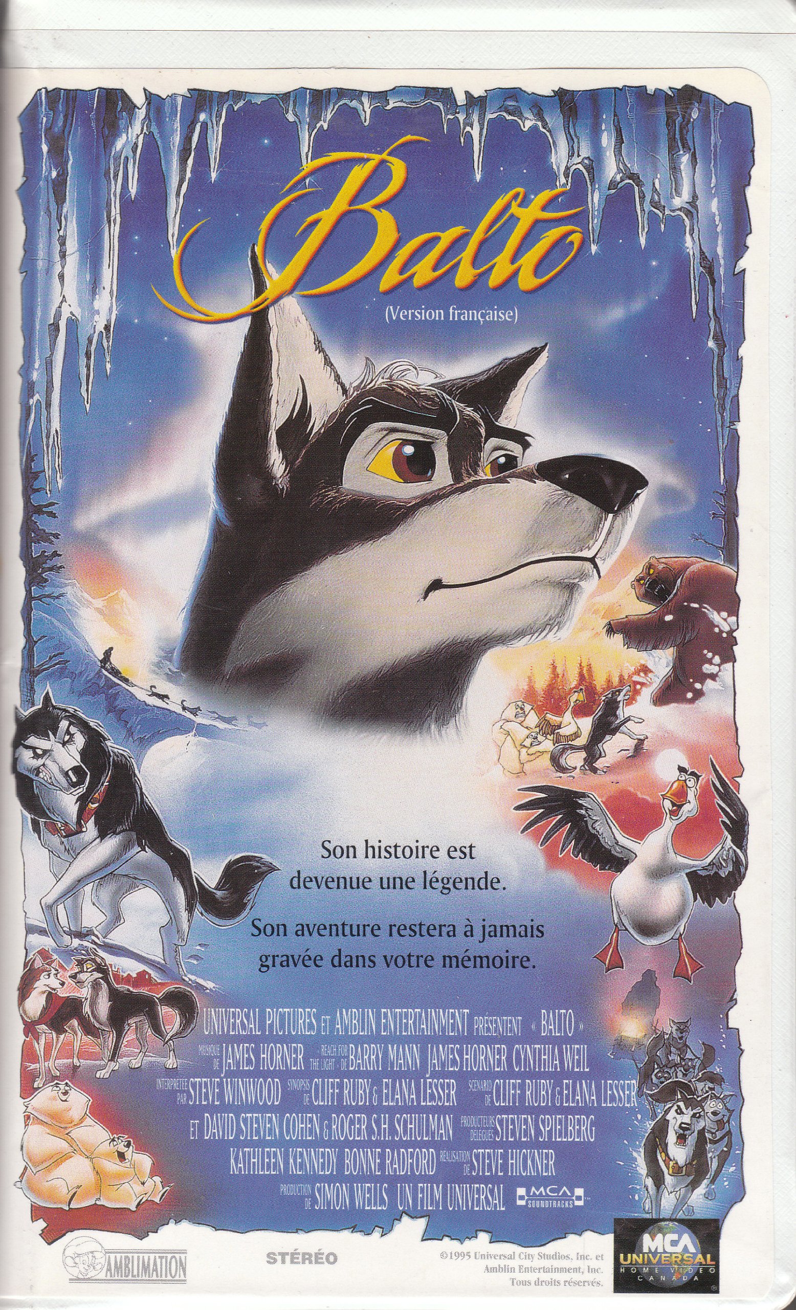 Balto version Francaise [VHS Tape]
