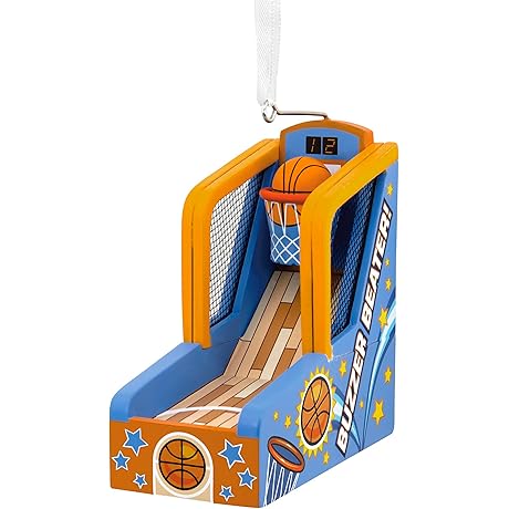 Hallmark Basketball Shooting Game Christmas Ornament