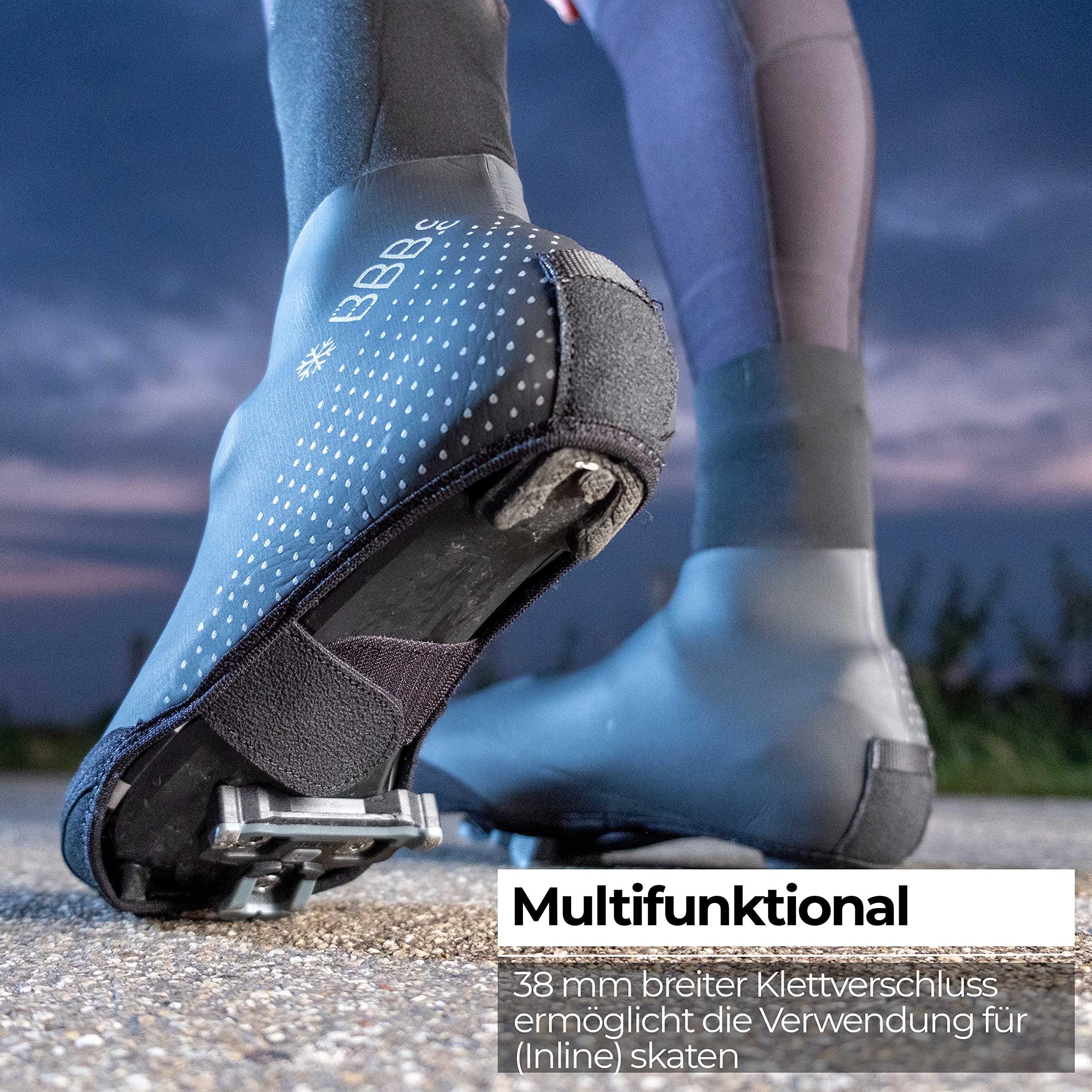 BBB Cycling Fahrrad Überschuhe für Herren und Damen wasserdichte Schuhüberzieher für Rennrad Regenschutz Thermo Ultrawear Zipperless BWS-25