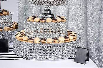 クリスタルケーキスタンド　こちらの価格で！ Amazon｜アフタヌーンティースタンド ラージ クリスタルケーキ