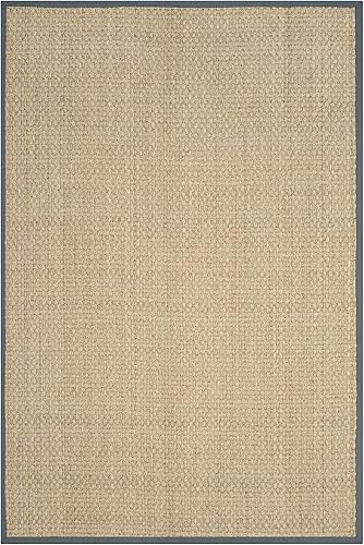 Vista 258 de SAFAVIEH Natural Fiber NF114A - Alfombra de hierba marina, tejido de canasta, con borde, para zonas de alto tráfico, sala de estar, dormitorio, 2