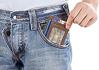 Vista 3 de Cartera Chelmon Slim RFID - Cartera de bolsillo frontal minimalista para tarjetas de crédito delgadas