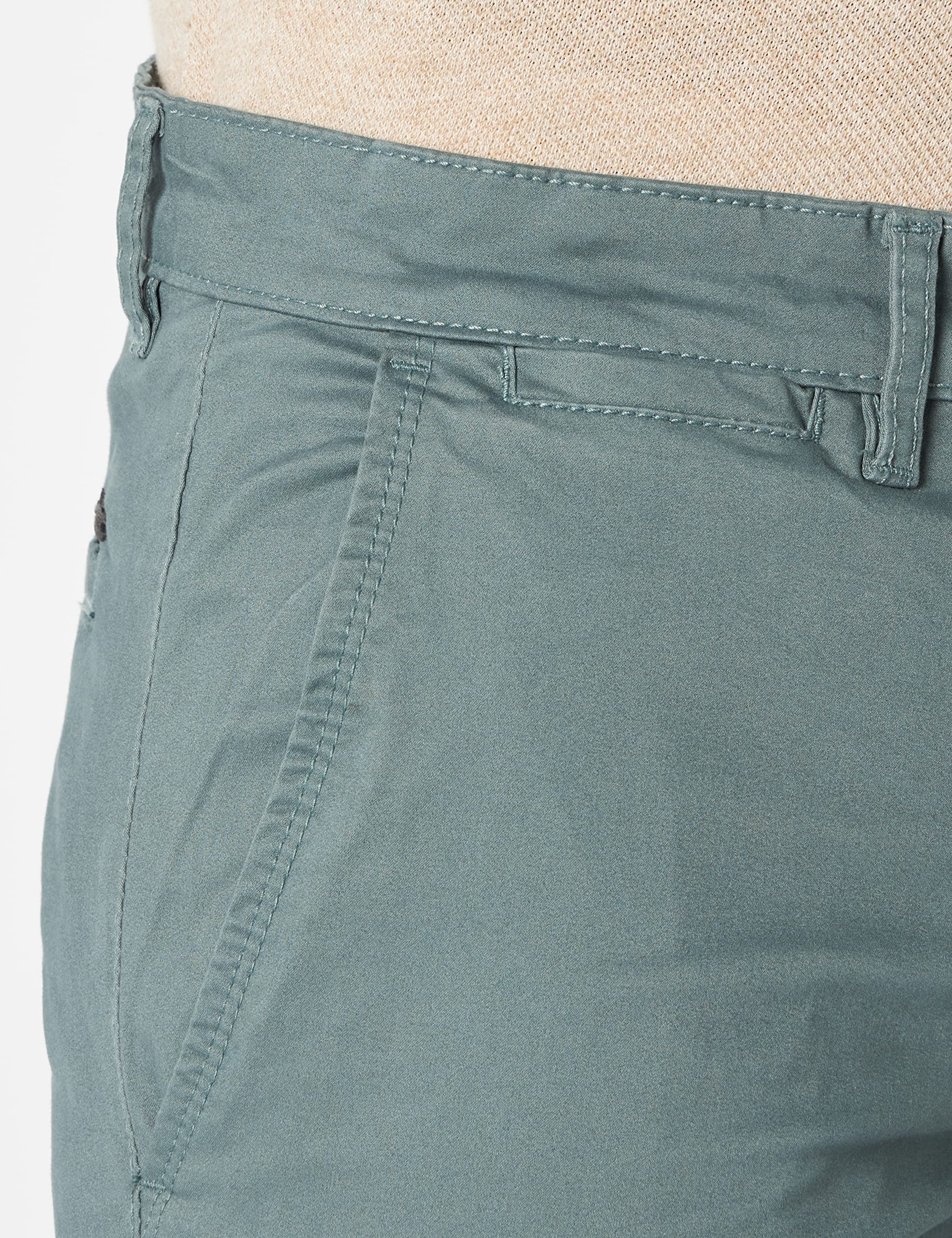 Teddy Smith P-Chino Satén Pantalones de Vestir para Hombre
