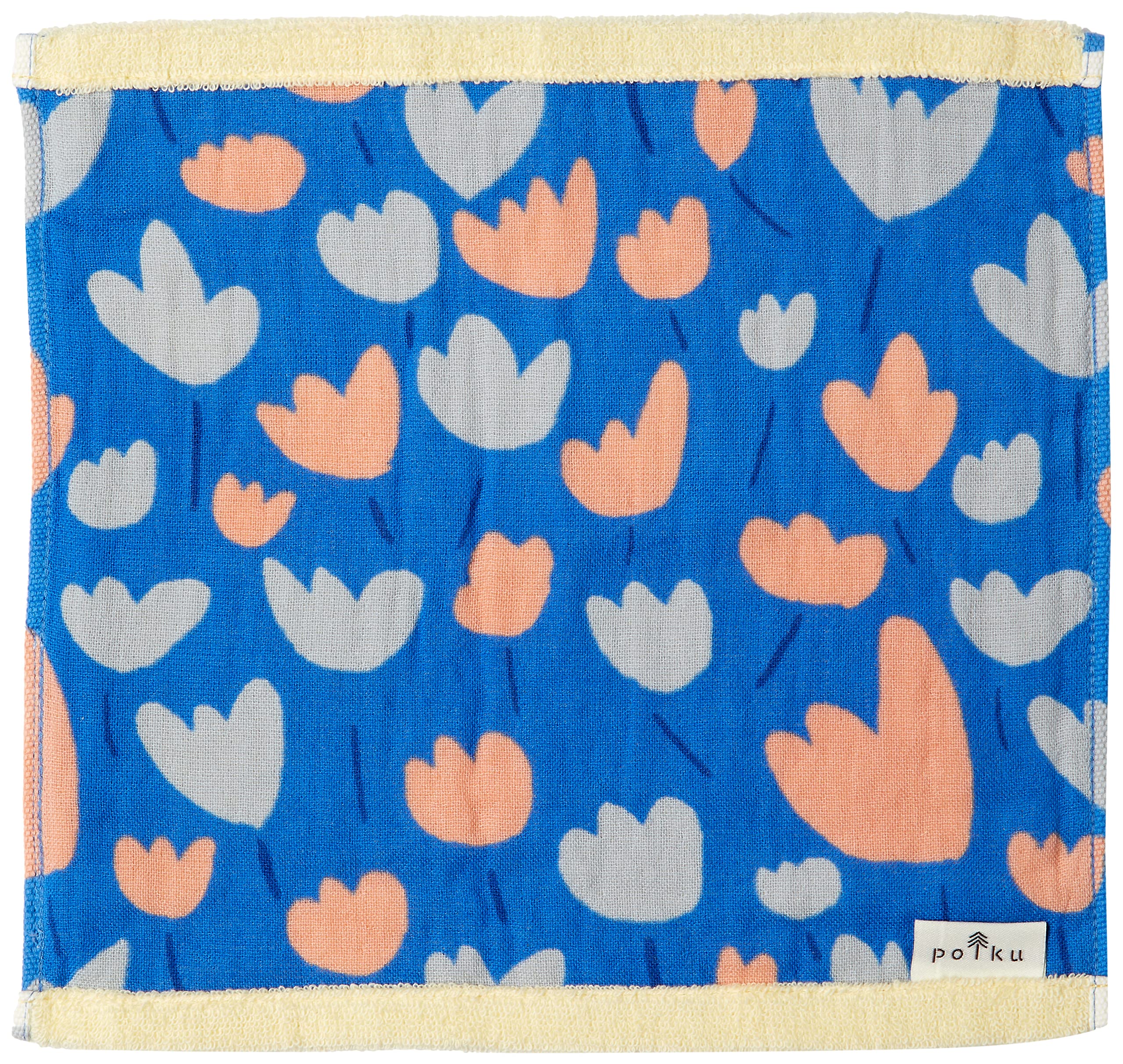 丸眞 ハンドタオル ポルク トゥルパーニ チューリップ 北欧デザイン かわいい ガーゼ コットン キャリータオル 母の日 誕生日 プレゼント ギフト  0545000900