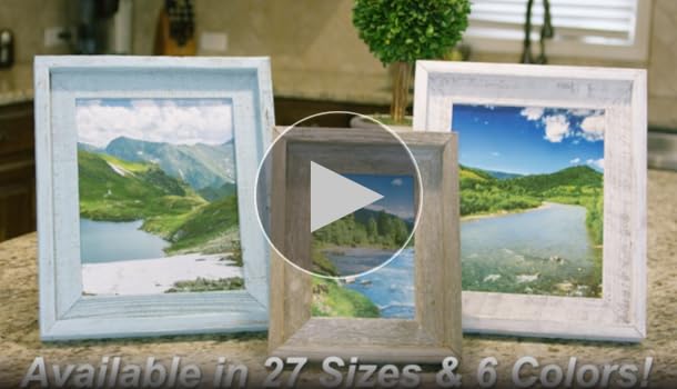 Amazon.com: Farmhouse Style Rustic Picture Frame - Reclaimed