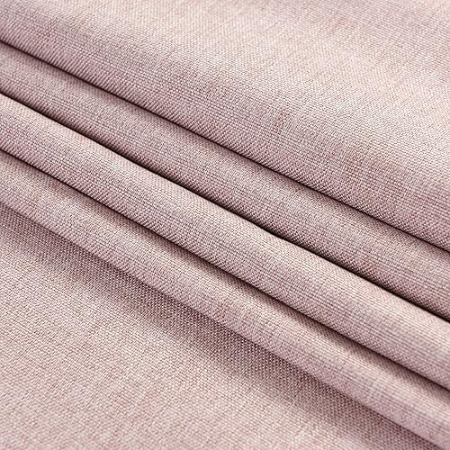 Miniatura 5 de Camino de mesa de 13 x 72 pulgadas de largo, lino de algodón, estilo festoneado, color rosa, para cocina, comedor, mesa de café, fiestas, boda,