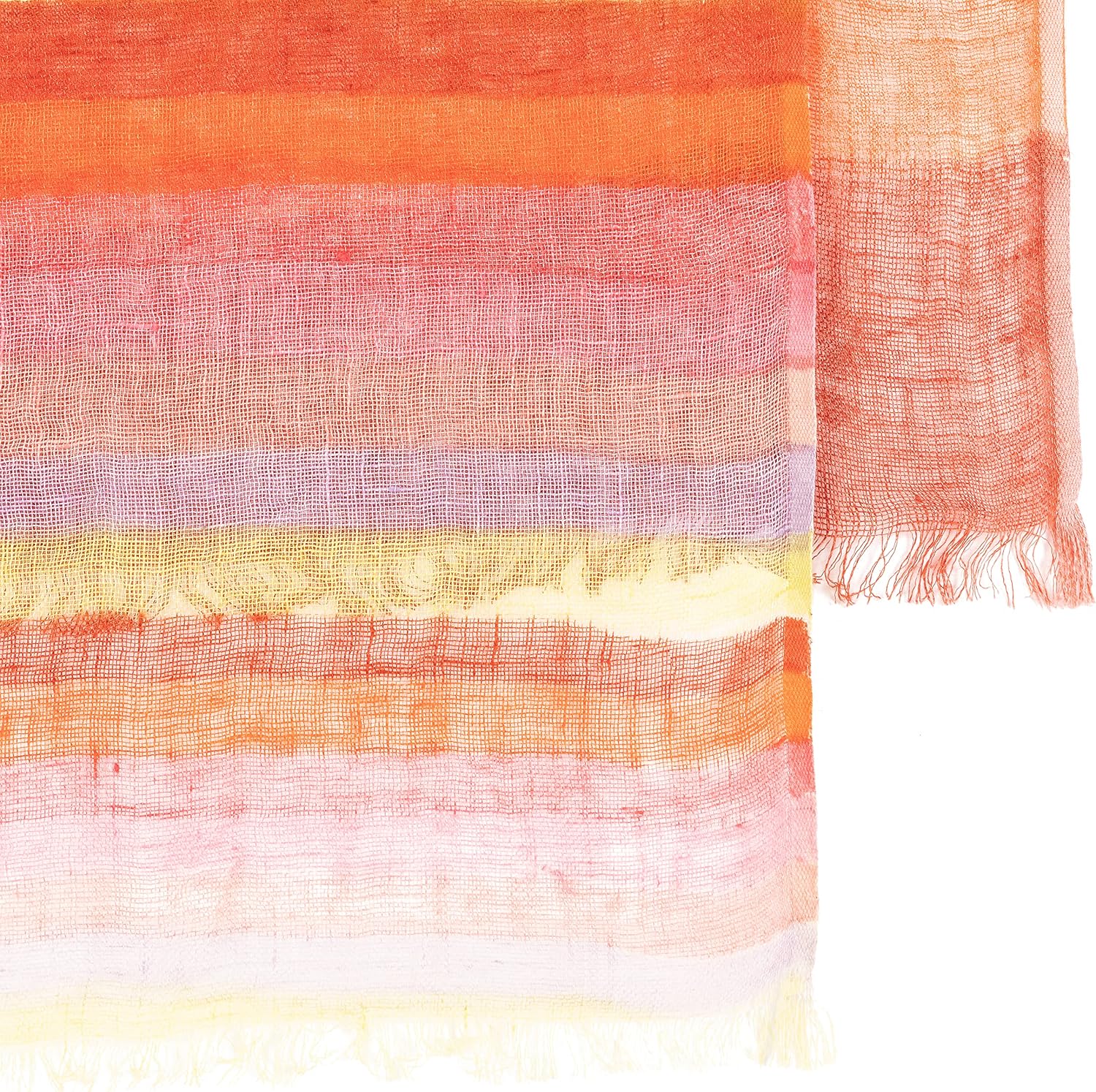 Paul Smith PS WOMEN SCARF HAND PNT STRP, Red, One Size image 2