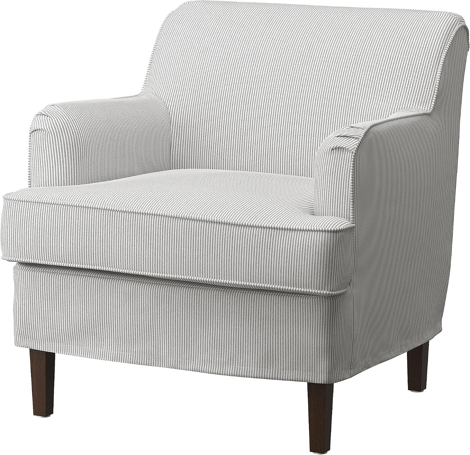 ProTuning ROCKSJÖN Cover for armchair, Klovsta grey/white