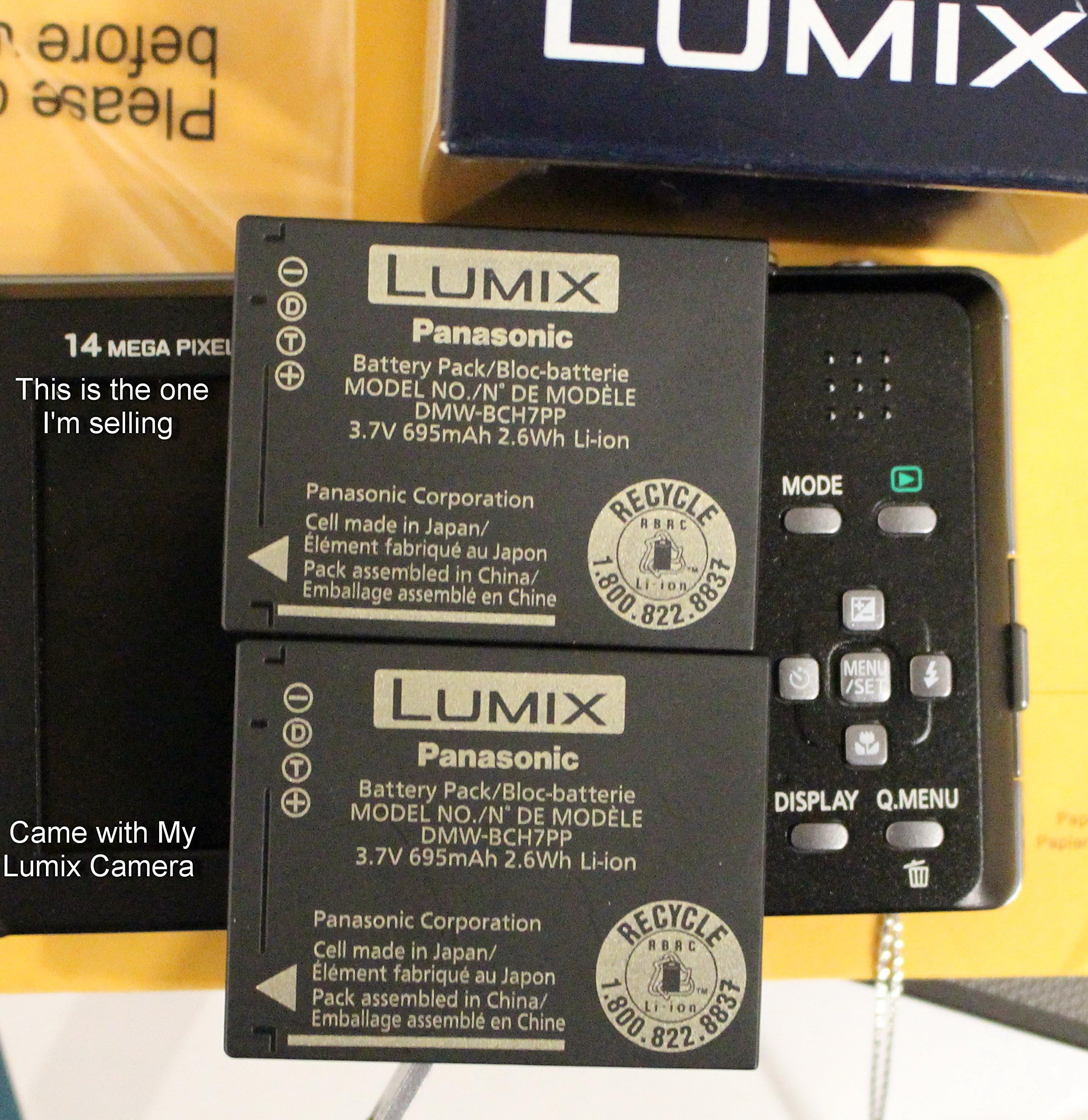Panasonic DMW-BCH7 Lithium-Ion Battery for Lumix