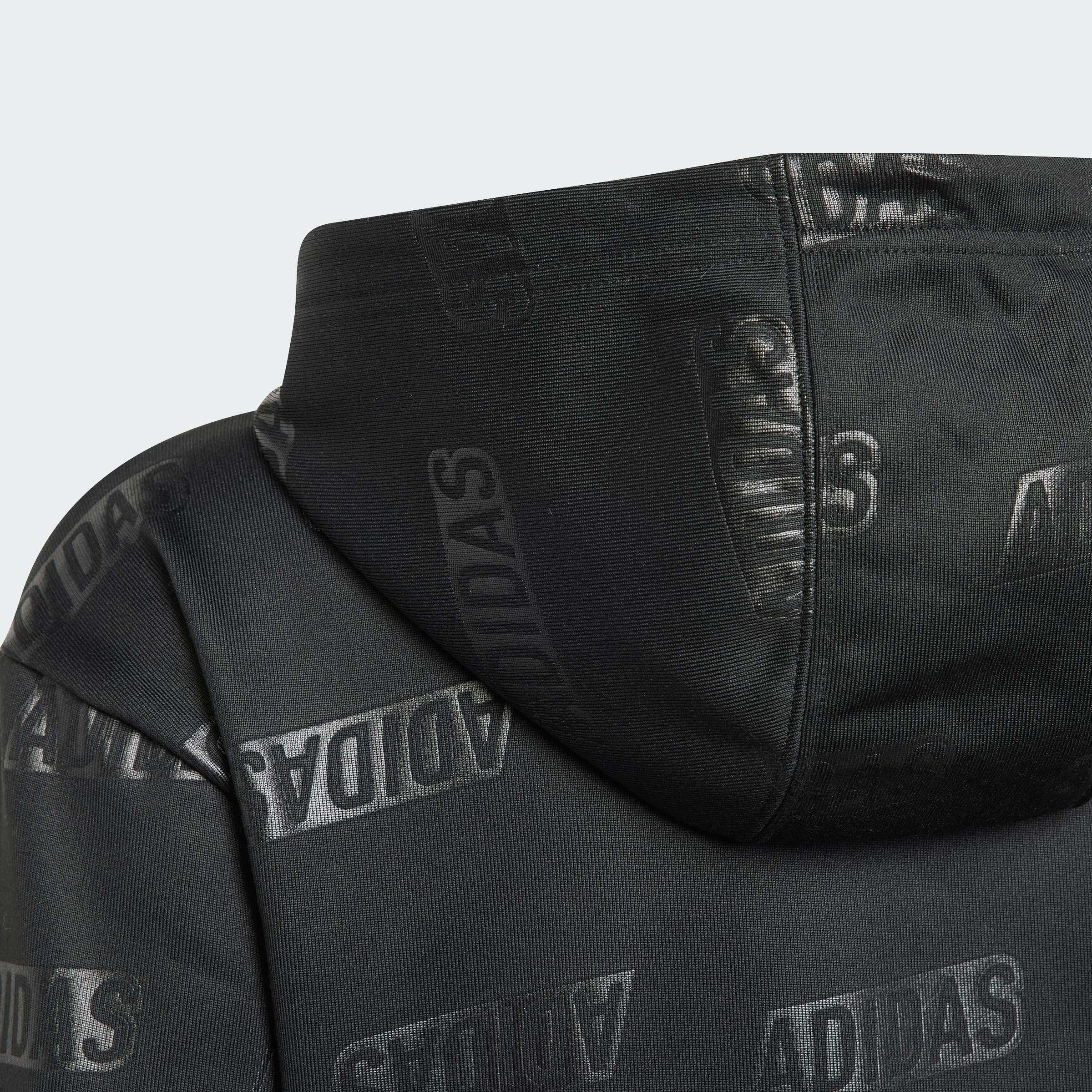 adidas Kids Brand Love Gold Debossed Hoodie Kids Others Black
