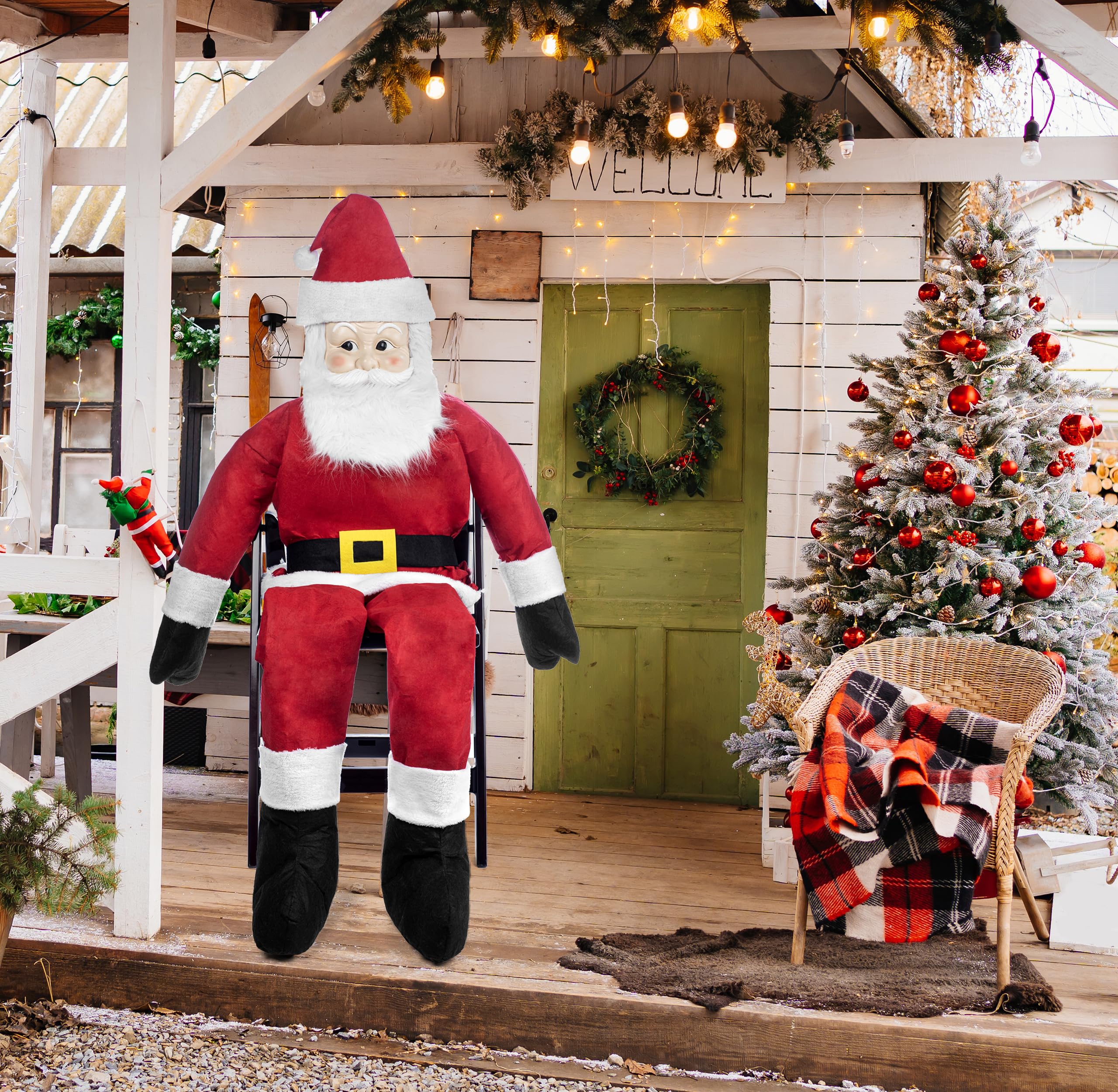 Gift Boutique Huge Life Size Sitting Santa Claus Christmas Decor
