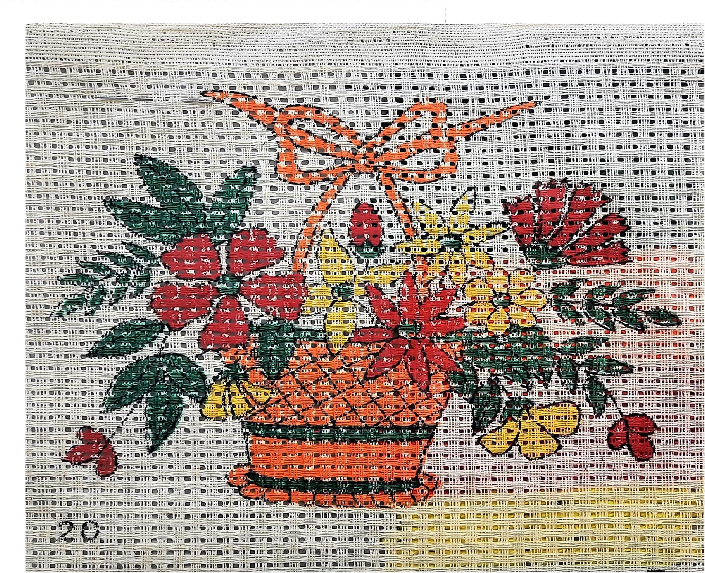 Jai Ambey Store Pre-Printed Cross Stich kit with Wool Thread(Size 25 x 30 cm or 10 x 12 inch) (One Cross Stich Kit) (Design_11)