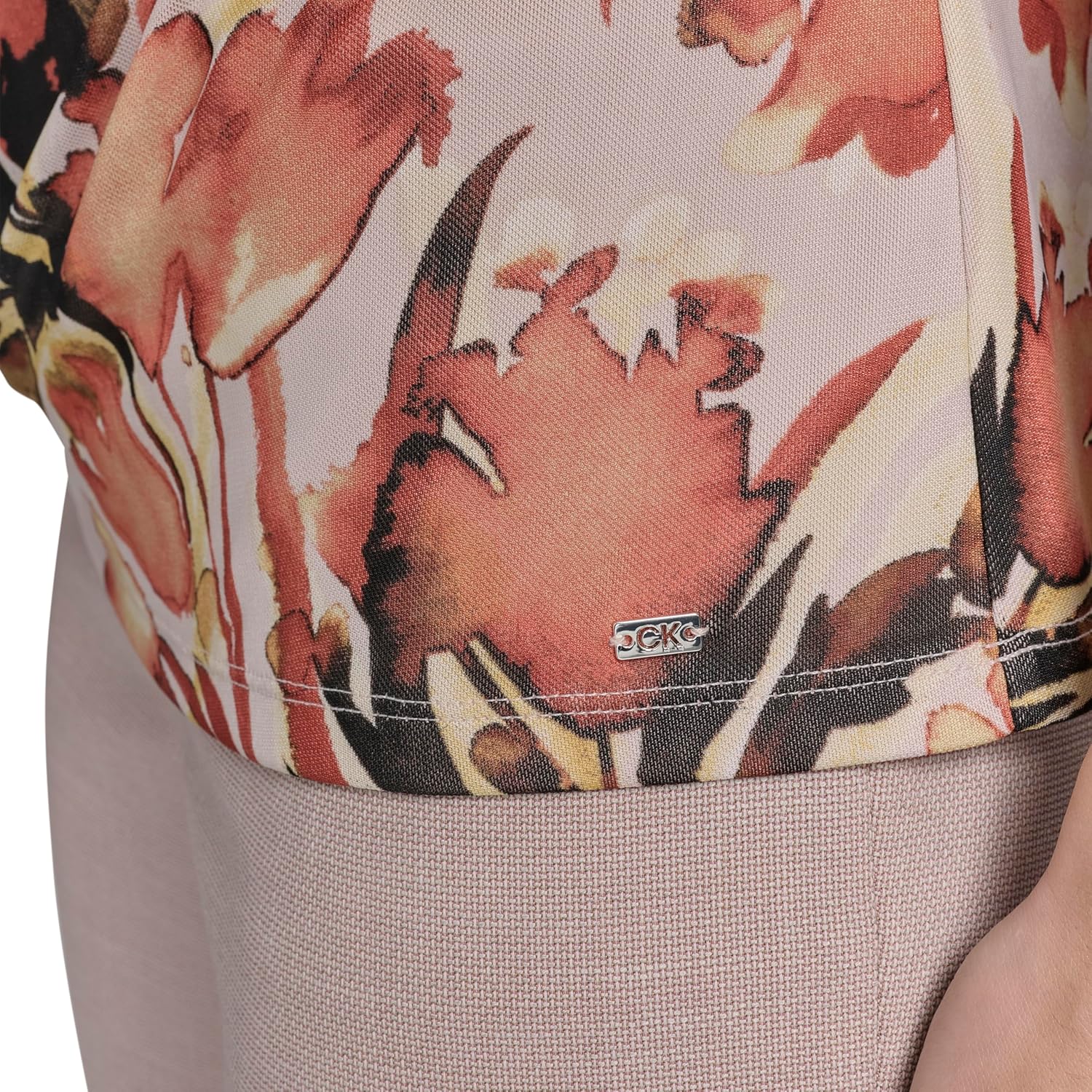 Calvin Klein Womens Drape Neck Sleeveless Knit Top - Image 6