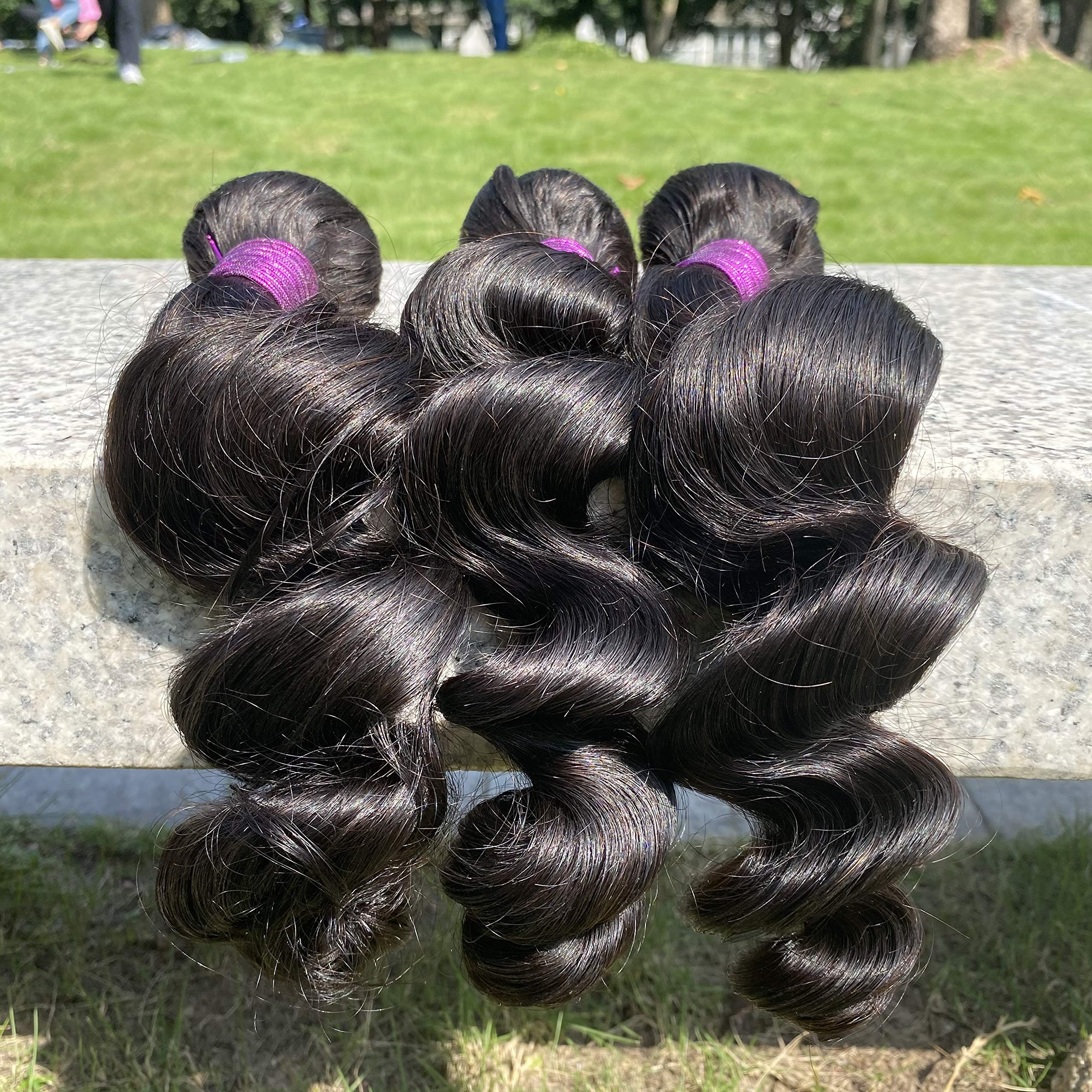 ?8A Brazilian Unprocessed Virgin Bundles? Amazon.com : Unice 8a Remy Brazilian Natural Wave Hair 3  main image 3