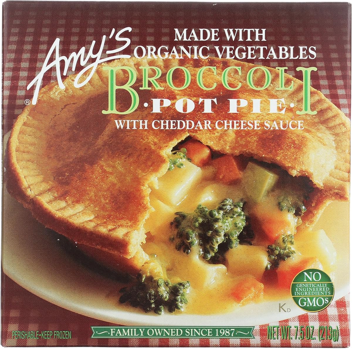 Amy'S, queso de brócoli Pot Pie, 7.5 onzas