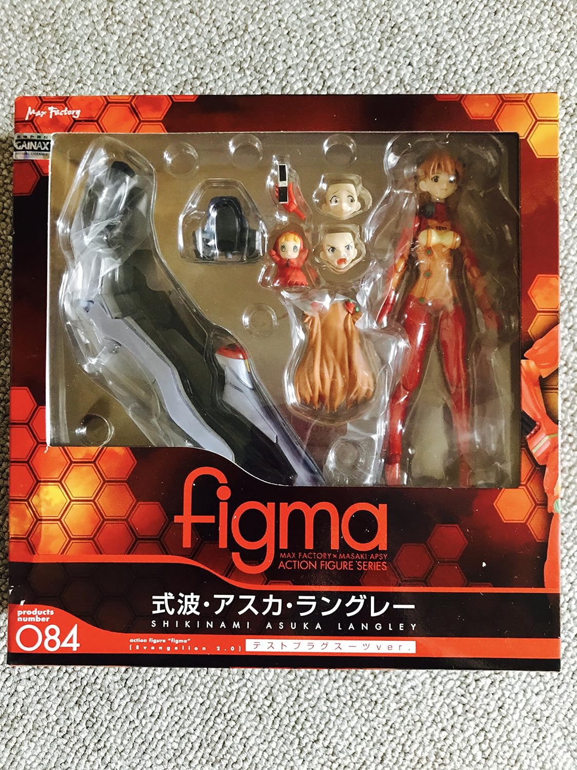 Max Factory Evangelion: 2.0: Shikinami Asuka Langley Figma Action Figure Test Plugsuit Ver