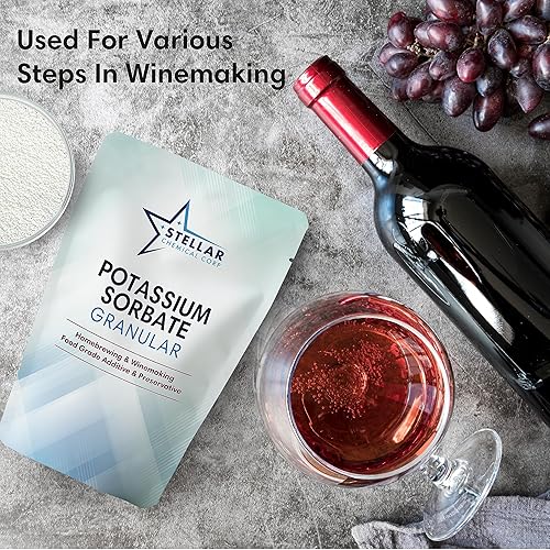 Miniatura 4 de Sorbato de potasio  Sorbato de potasio para elaboración de vino y elaboración casera  Conservante de alimentos para cerveza, vino, salsa de tomate,