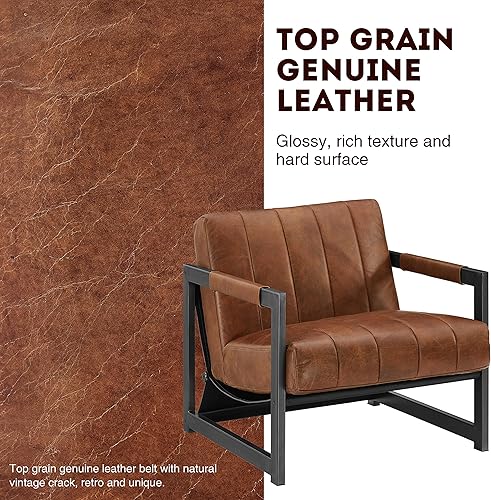 Miniatura 91 de Art Leon Juego de 2 sillas de acento de piel sintética moderna de mediados de siglo, silla de salón con patas de metal negro, color negro