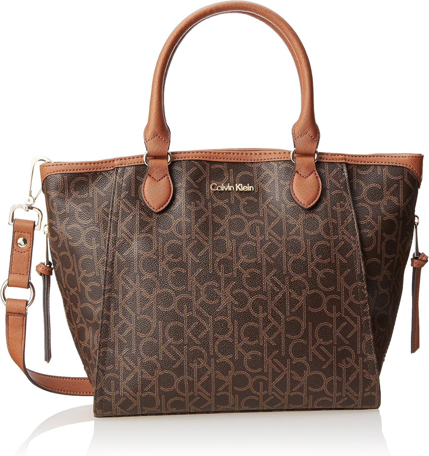 Calvin Klein Monogram Satchel: Handbags: Amazon.com