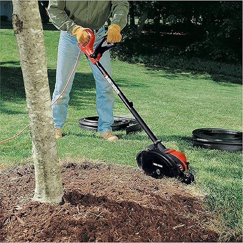 Miniatura 7 de BLACK+DECKER LE760FFAM - Máquina para bordear y zanjar la orilla del pasto (contiene cuchilla LE750, EH1000 y EB-007), color negro con naranja