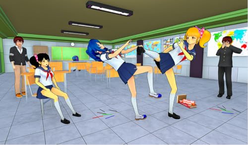 Anime High School Yandere Japanese Girl - High School Girl Life Simulator Sim Game 3D - Japanese Sakura Girl Fighting Game – vue 7