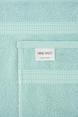 Vista 6 de Nine West Juego de toallas de 6 piezas, 100% algodón turco, secado rápido, altamente absorbente y cómodo, incluye 2 toallas de baño, 2 toallas