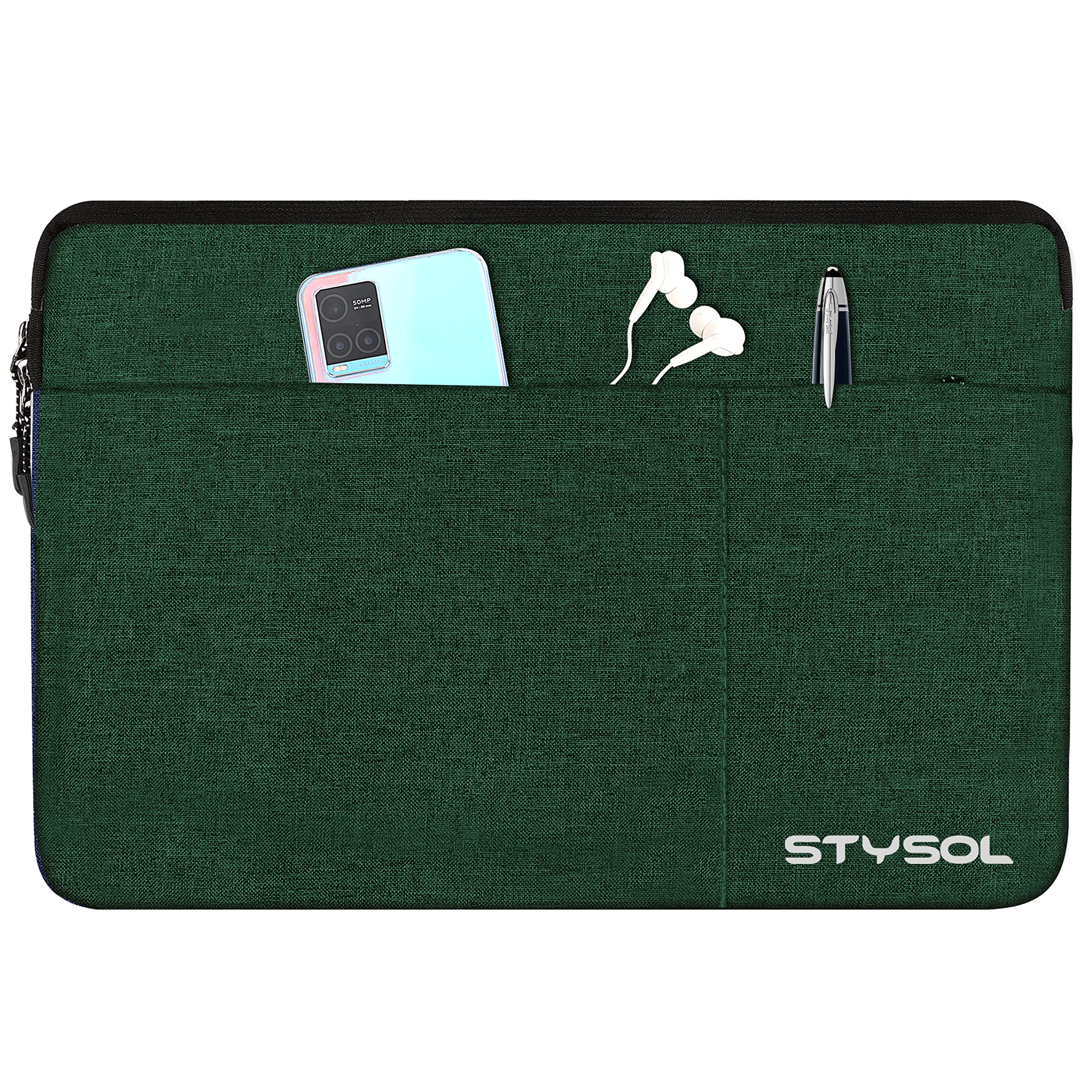 Stysol Office Protective Slipcases Laptop Sleeve Case Cover with Side Pocket for All 15 Inch to 15 .6" Laptops, Notebooks (B08XVQRQM7) Amazon Price History, Amazon Price Tracker