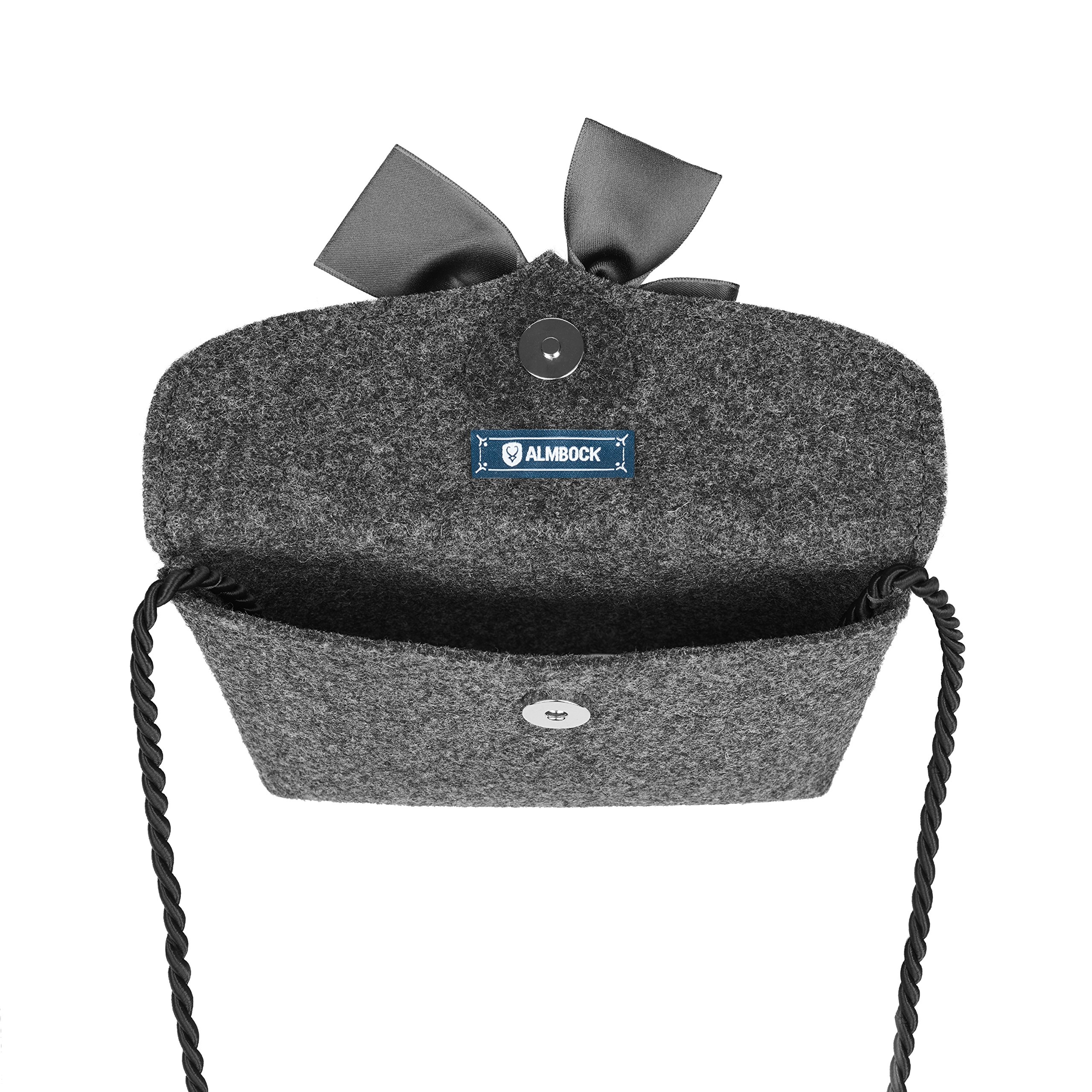 Almbock Trachten-Tasche für Damen - versch. Trachten-Ledertaschen | Herztasche, Spatzl-Tasche, Lederhosen-Tasche, Hirsch-Tasche, Filz-Tasche, Kuhfell-Tasche