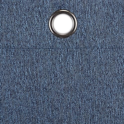 Miniatura 7 de Eclipse Décor Quinn - Cortina opaca 100 % sólida, con textura, absolutamente cero para privacidad, perfecta como cortinas de sala de estar o