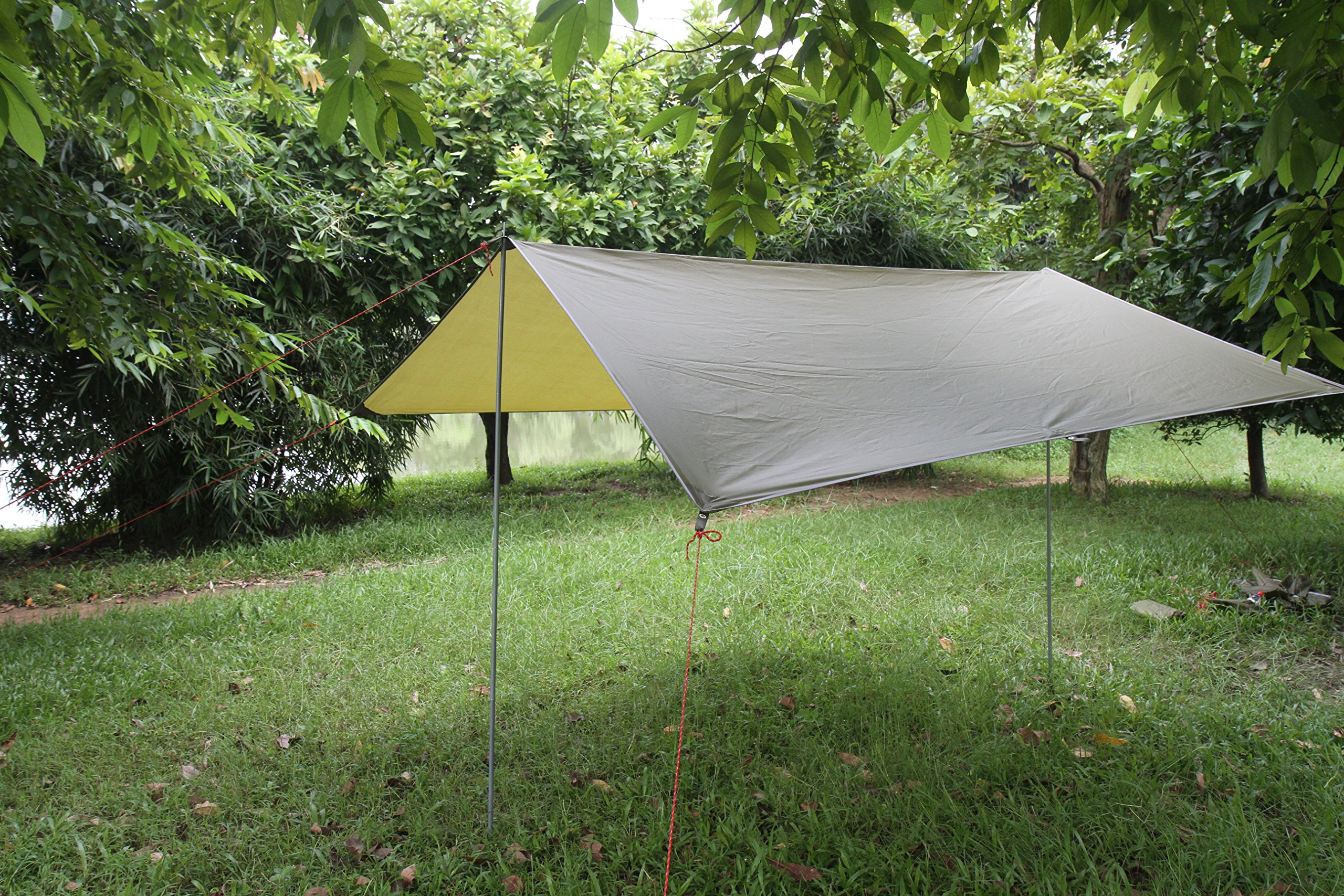 ParaCity - Tente abri pour camping, bâche étanche, abris pour pluie, mouches, hamac, bâche légère pour camping randonnée