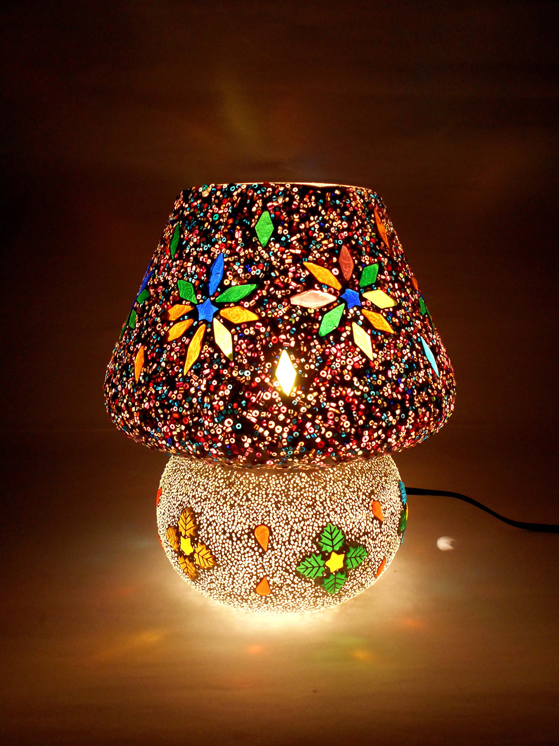Susajjit Decor Artistic Beautiful Table Lamp (Multicolour)