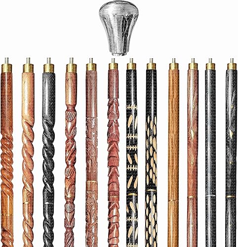 AANauticals - Bastón de madera para hombres y mujeres vintage hecho a mano personalizado y plegable regalo para hombres 12 bastones diseño de 12